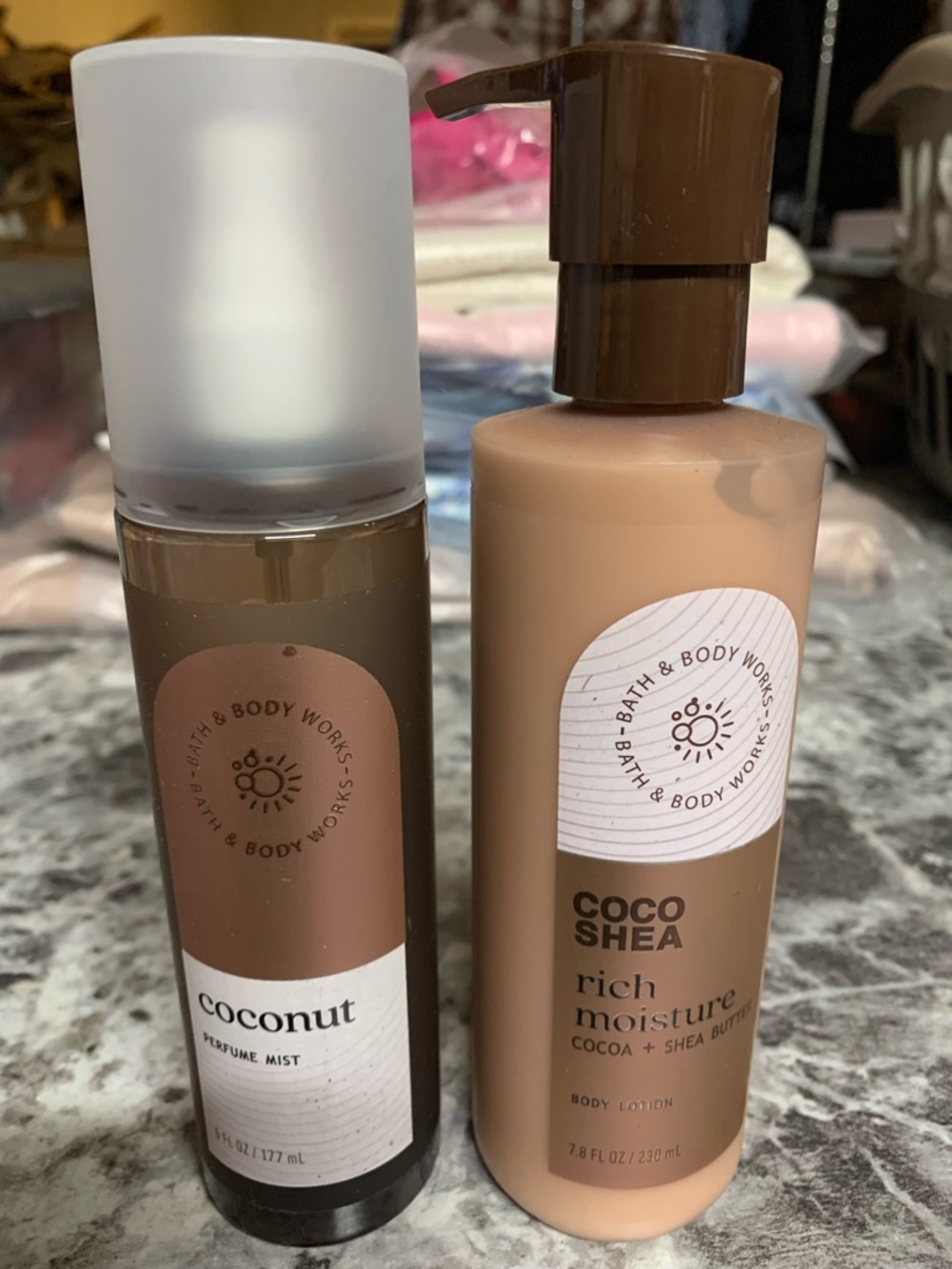 Bath & Body Works Coconut & Coco Shea Body Lotion and Perfume Mist FULL SIZE